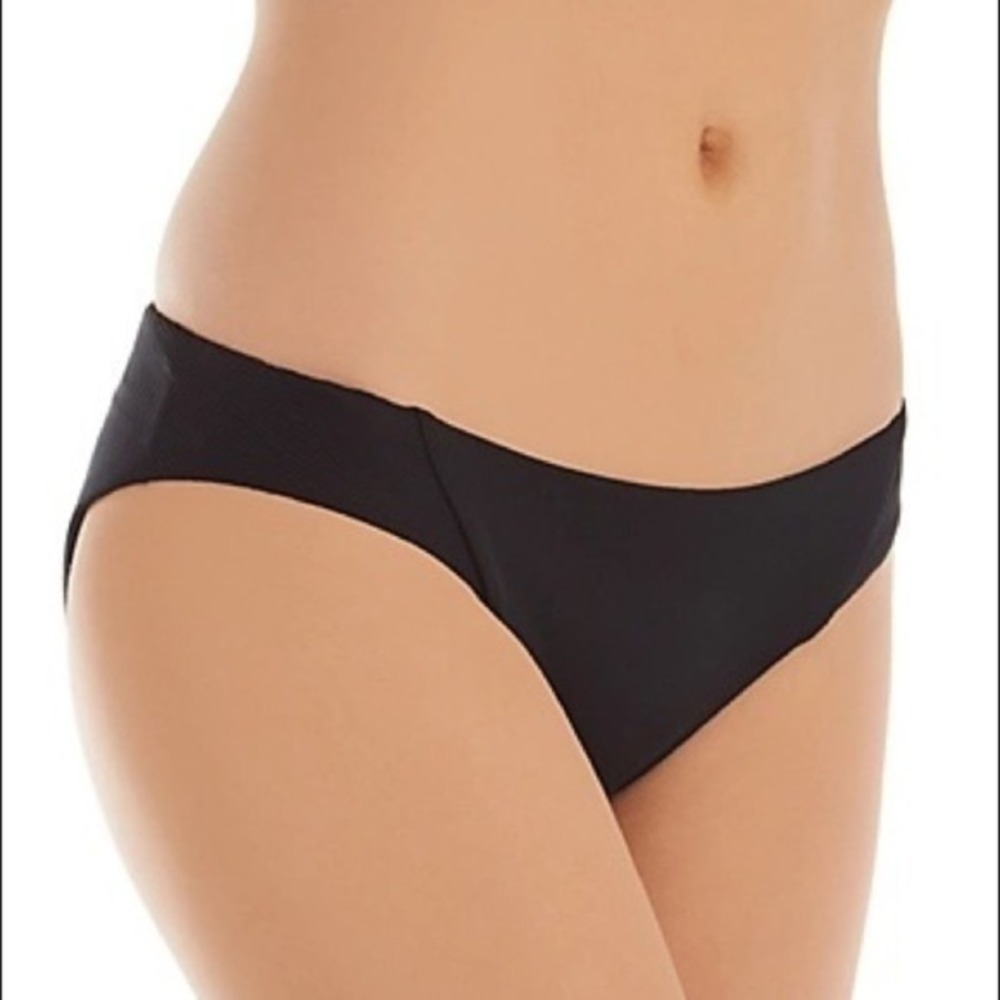 BECCA Fine Line American Black Bikini Swim Bottoms 544307 Size Large NWOT
